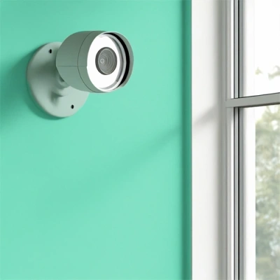 Auburn vivint camera facing a window
